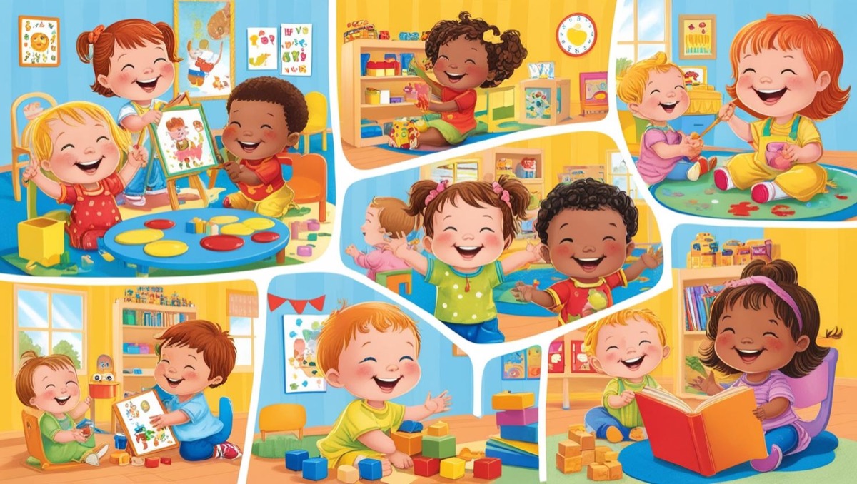 Learning activities at Just4Kidz Academy